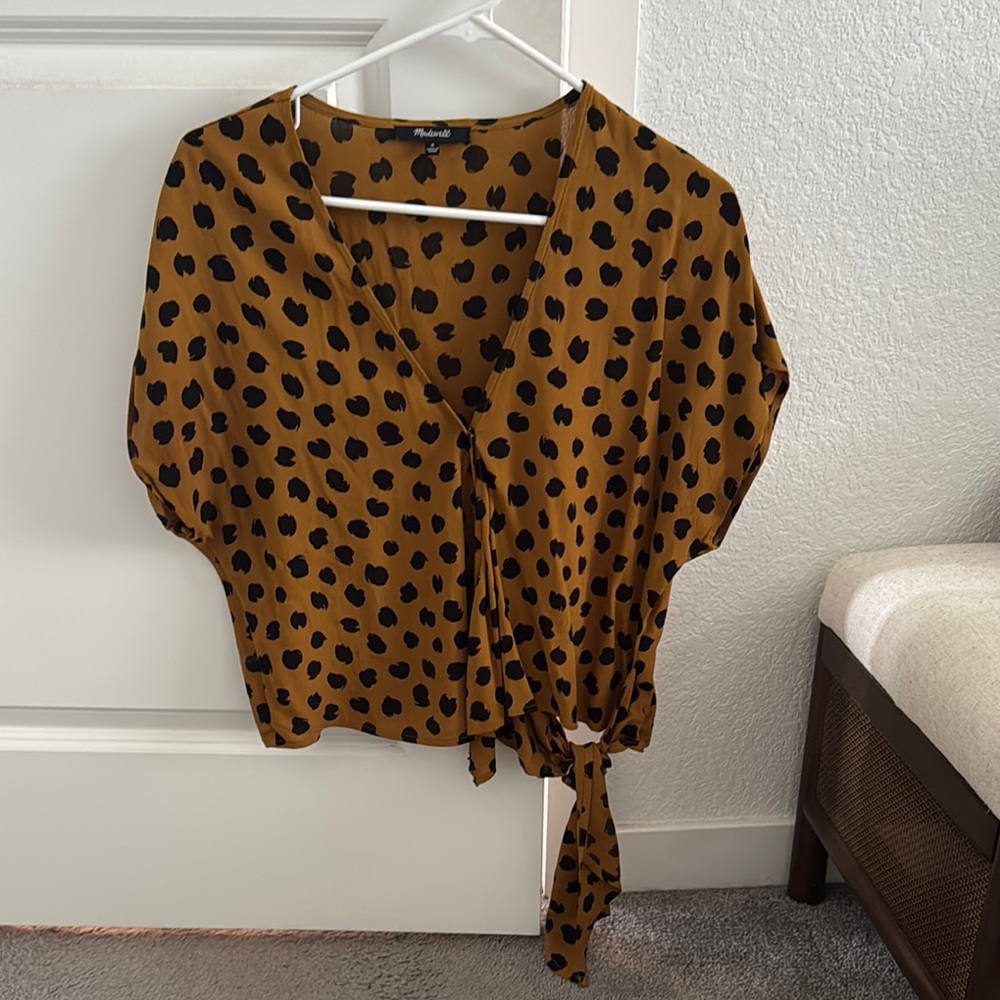 Madewell Tie Front Blouse